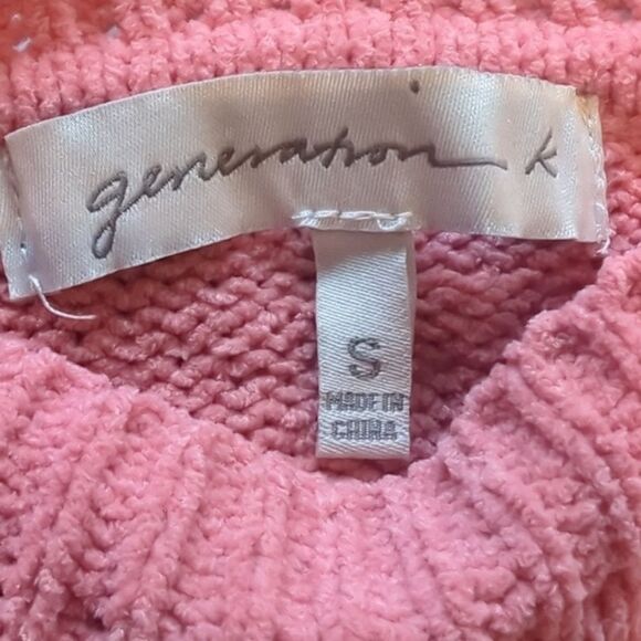 Generation K Sweater Crew Neck small Long Sleeve Pink Soft Excellent Condition - Picture 8 of 9